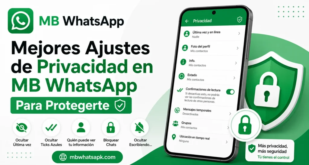 Ajustes de Privacidad en MB WhatsApp