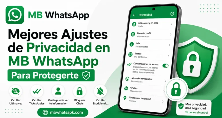Ajustes de Privacidad en MB WhatsApp