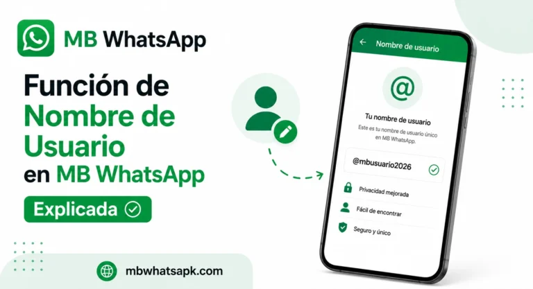 Nombre de Usuario en MB WhatsApp